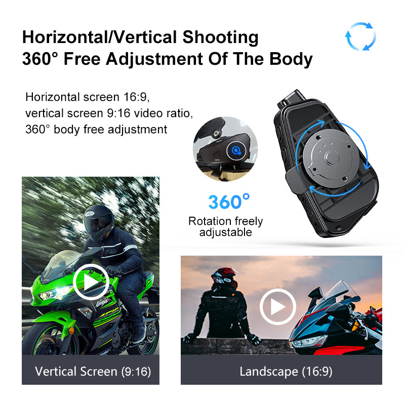 Motorcycle Wireless Camera Recorder Bluetooth Hands-free Call-L15