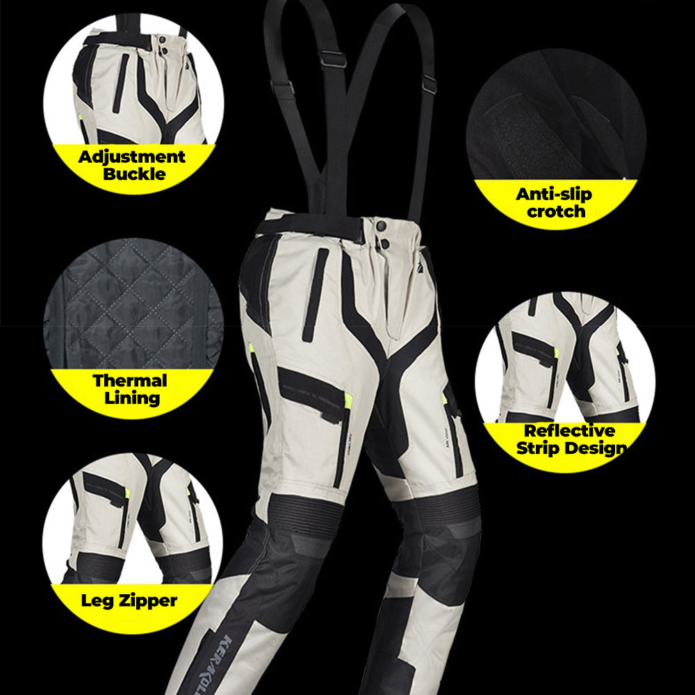 CE-certified 7-piece waterproof motocross riding suit - J08