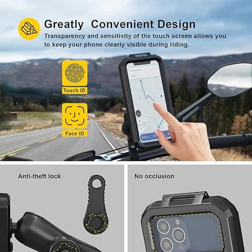 Waterproof Wireless Charging Motorcycle Bike Holder - M22