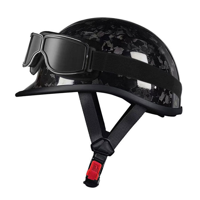 Carbon Fiber Vintage Motorcycle Half Helmet-I135