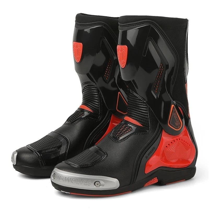 Anti-collision road breathable motorcycle riding boots-K08