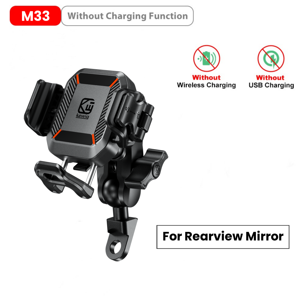 Shock Absorption 15W Wireless Fast Charger Waterproof Motorcycle Phone Holder - M43