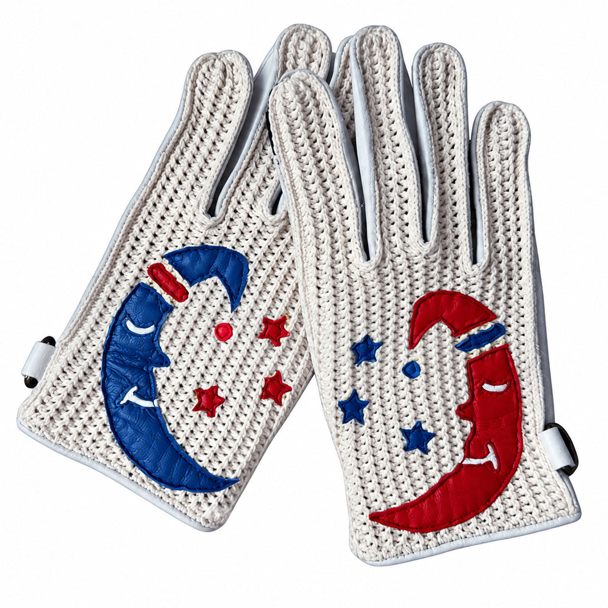 Knitted Retro Touchscreen Motorcycle Gloves-G58