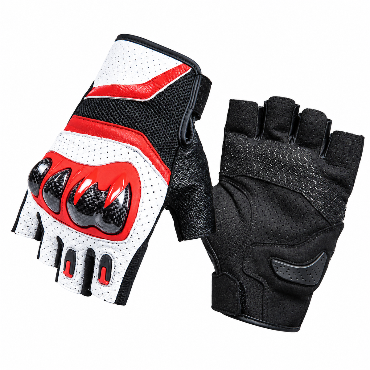 3K Carbon Fiber Shock-Resistant Two-Finger Touchscreen Cycling Gloves - G25