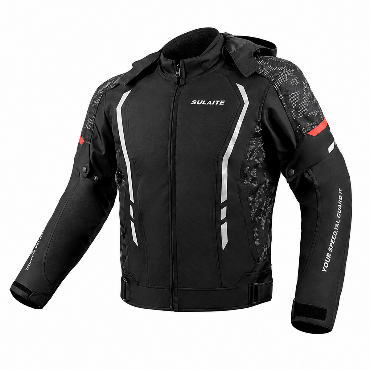 The lining of the motorcycle riding suit is removable-J73