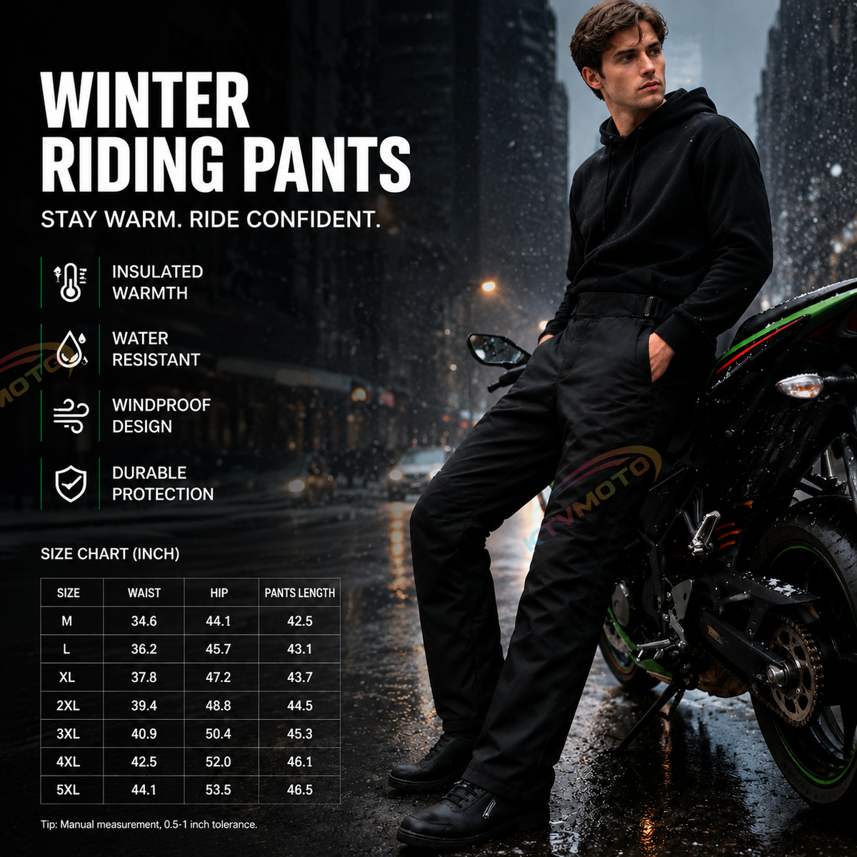 CE Quick-on/off thermal motorcycle riding pants-J88