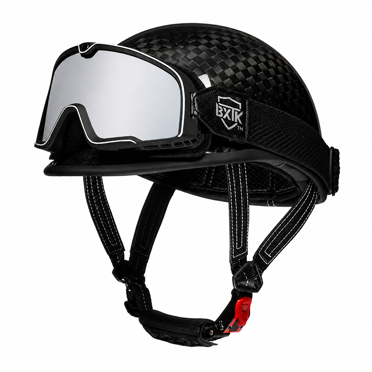 KTVMOTO Carbon fiber motorcycle half-helmet cruiser helmet-I52