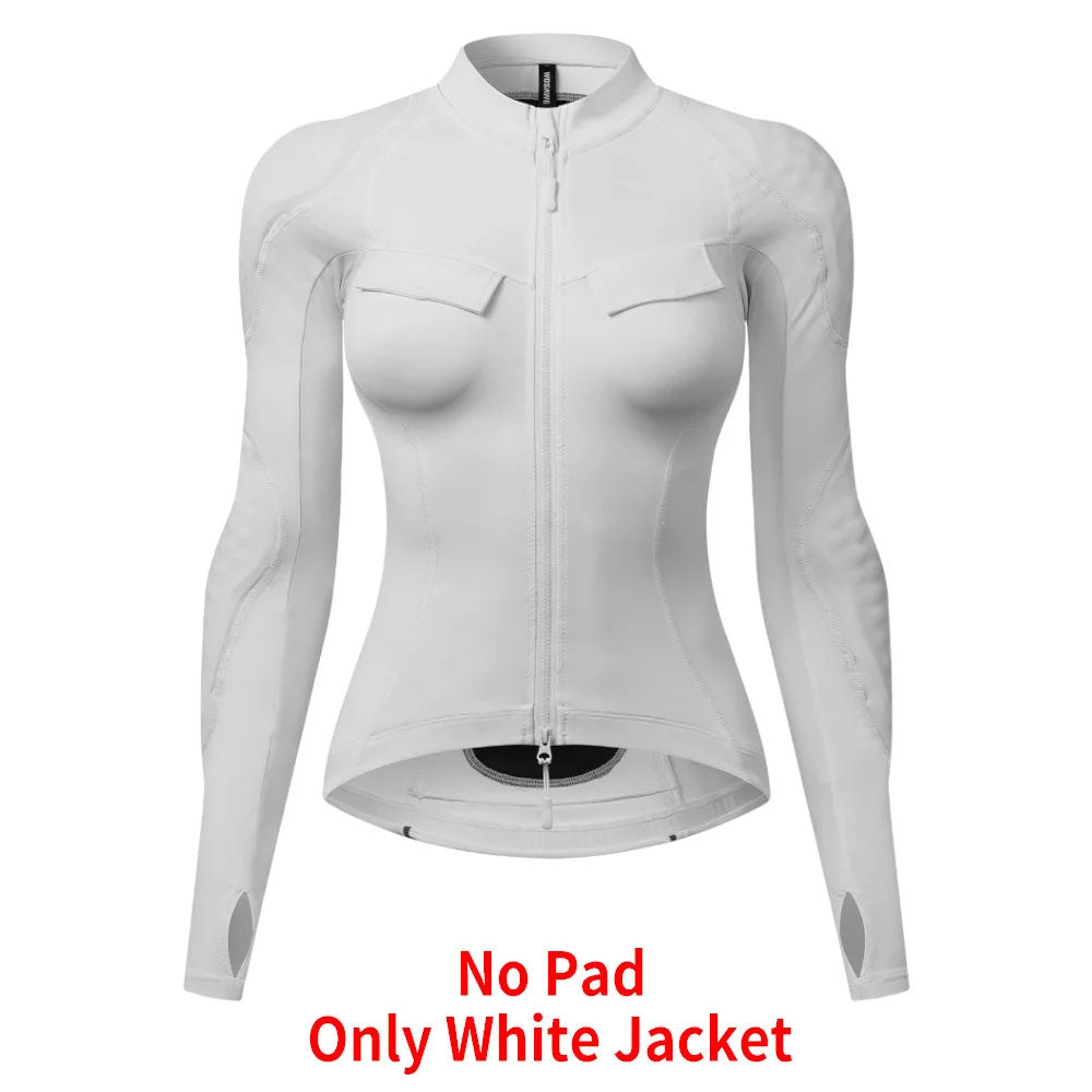 CE Women's Slim Fit Motorcycle Riding Suit with Removable Protective Pads-J35