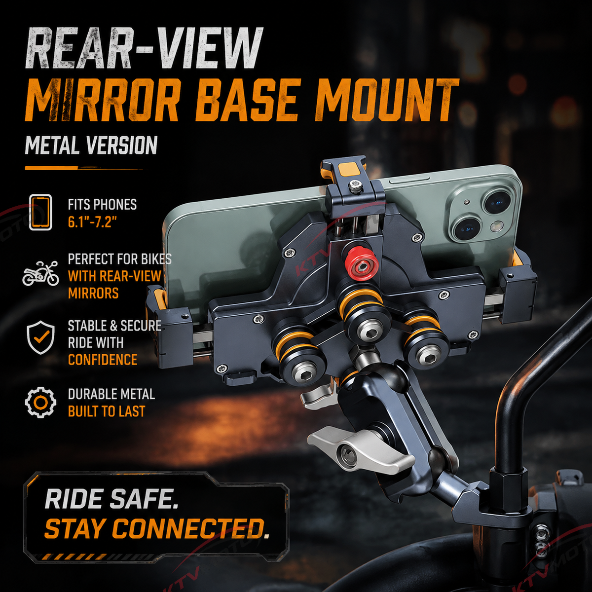 đ„Aluminum alloy double shock absorption mobile phone holder-M27