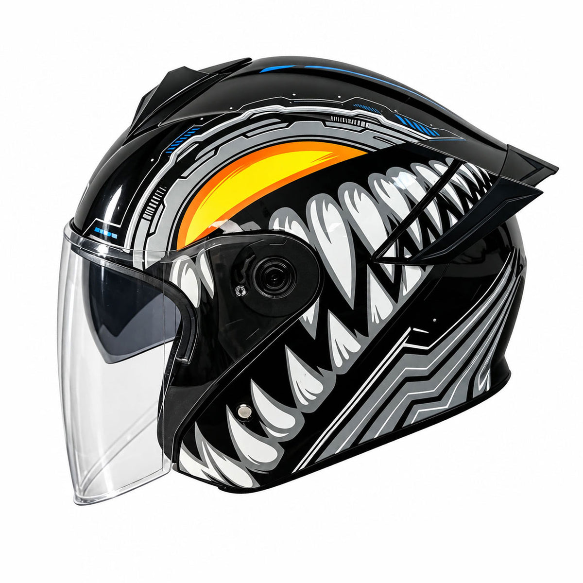 All-Season Motorcycle Helmet with Aurora Visor-I291