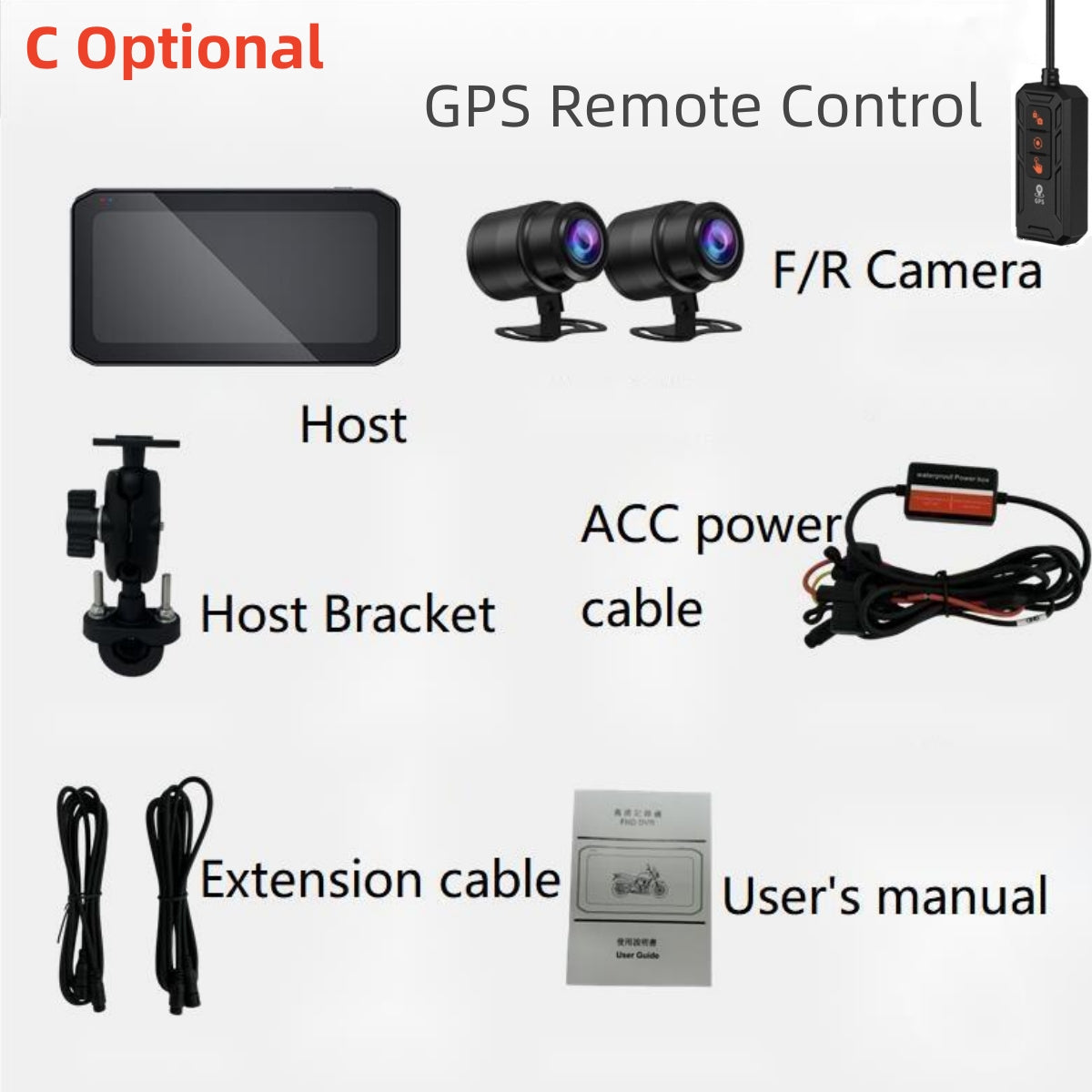 6.25 inch Motorcycle Carplay IP65 Waterproof Dual Bluetooth WiFi Wireless Android-Auto-P05