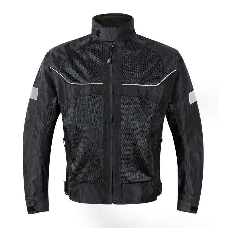 Motorcycle riding suit with reflective mesh(CE Grade)-J80