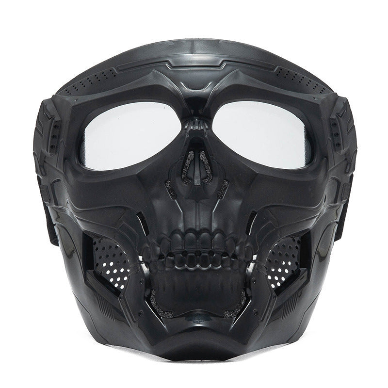 KTVMOTO Skull-themed motorcycle riding mask for full face protection-H49