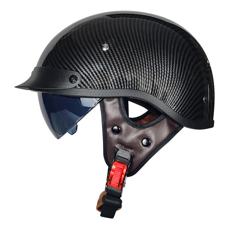 KTVMOTO Retro-style cruiser motorcycle half helmet-I13