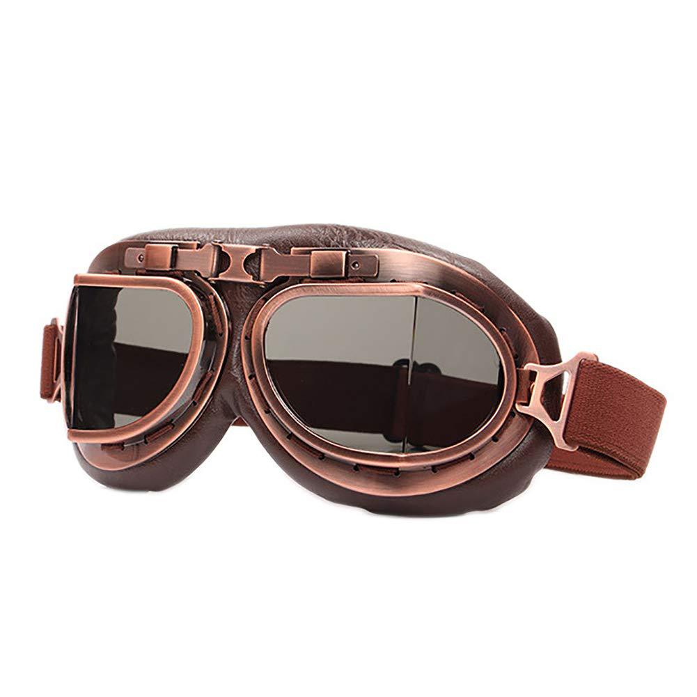 KTVMOTO Retro motorcycle steampunk angled goggles-H40