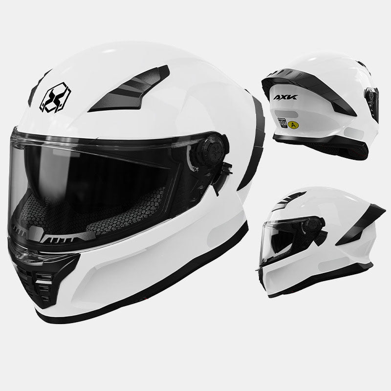 Aerodynamic full-face street racing helmet-I125