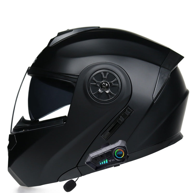 KTVMOTO Dual-Visor Bluetooth Flip-Up Motorcycle Helmet - I232