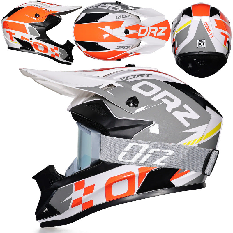 KTVMOTO New Breathable Rally/Motocross Racing Helmet-I224