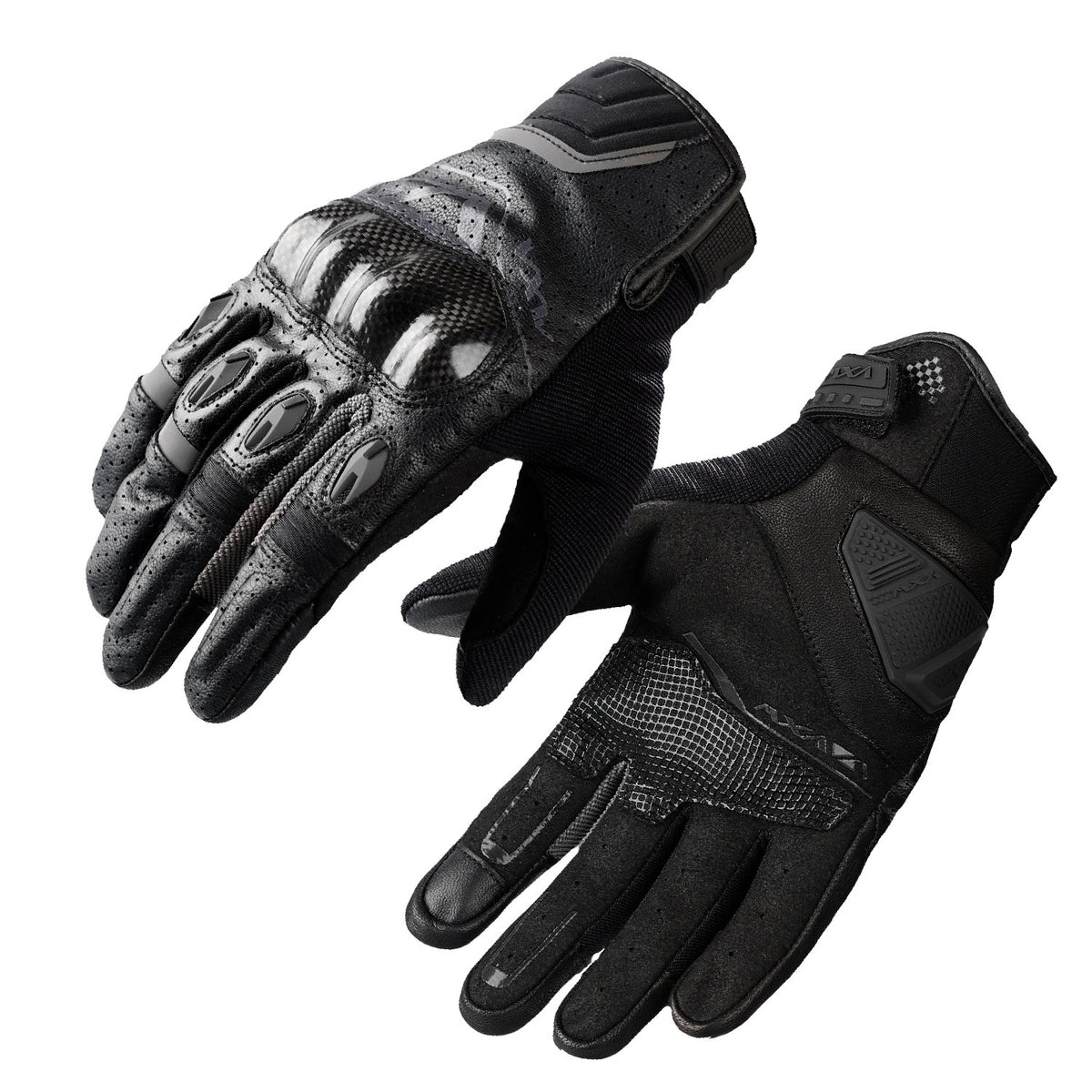 Motorcycle riding gloves made of carbon fiber and sheepskin-G77