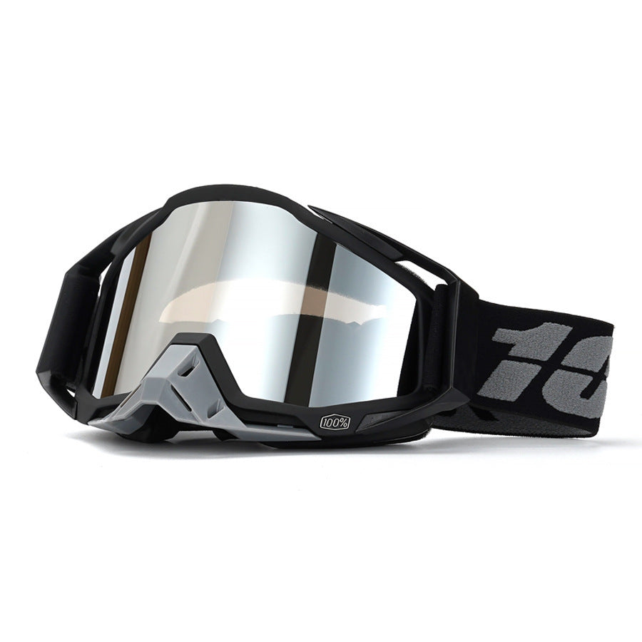 KTVMOTO Black-White, and Grey Off-Road Motorcycle Goggles-H06