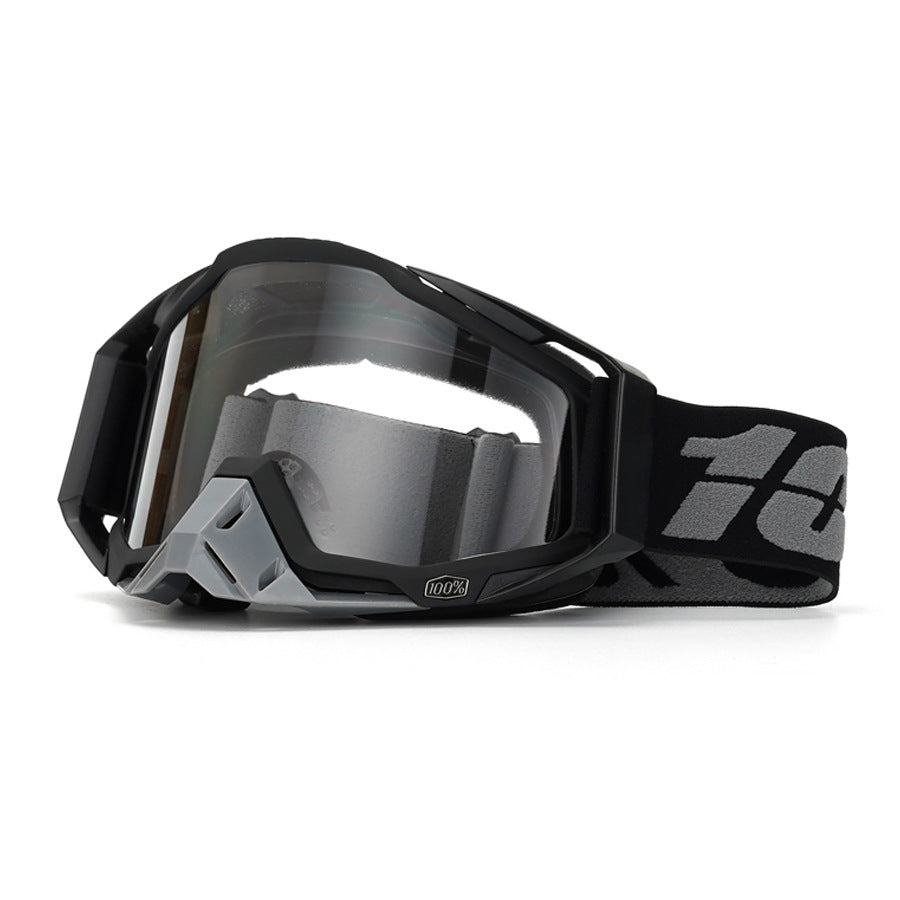 KTVMOTO Black-White, and Grey Off-Road Motorcycle Goggles-H06