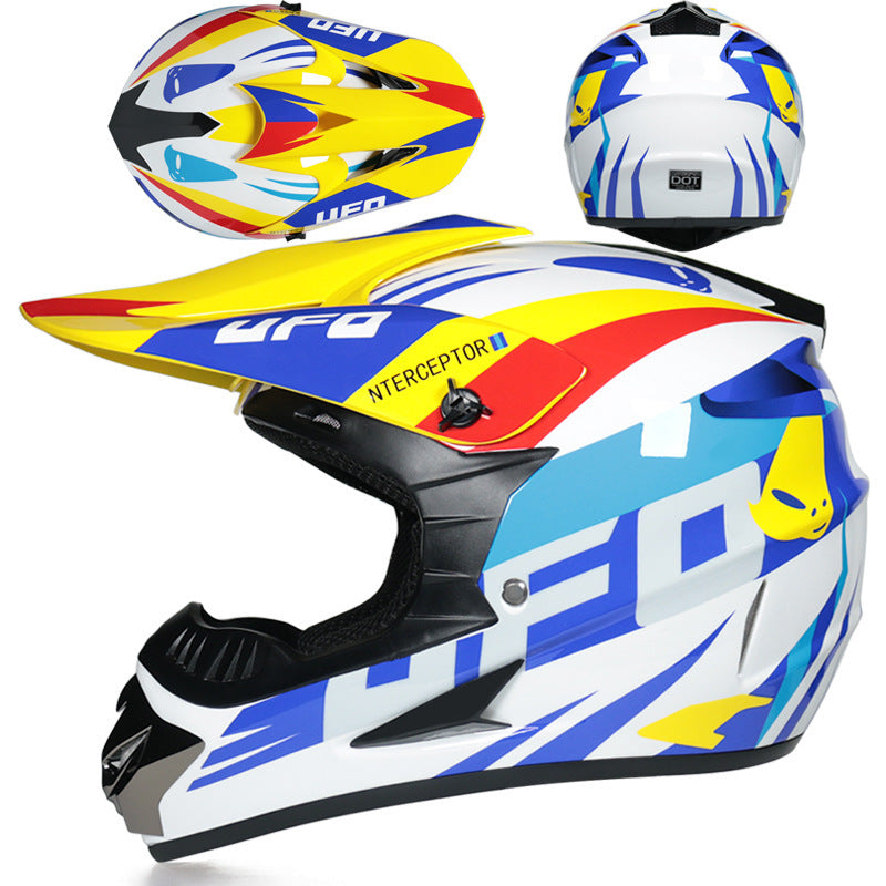 KTVMOTO Off-Road Motocross Helmet with Peak Visor for Dirt Bike Riding-I247
