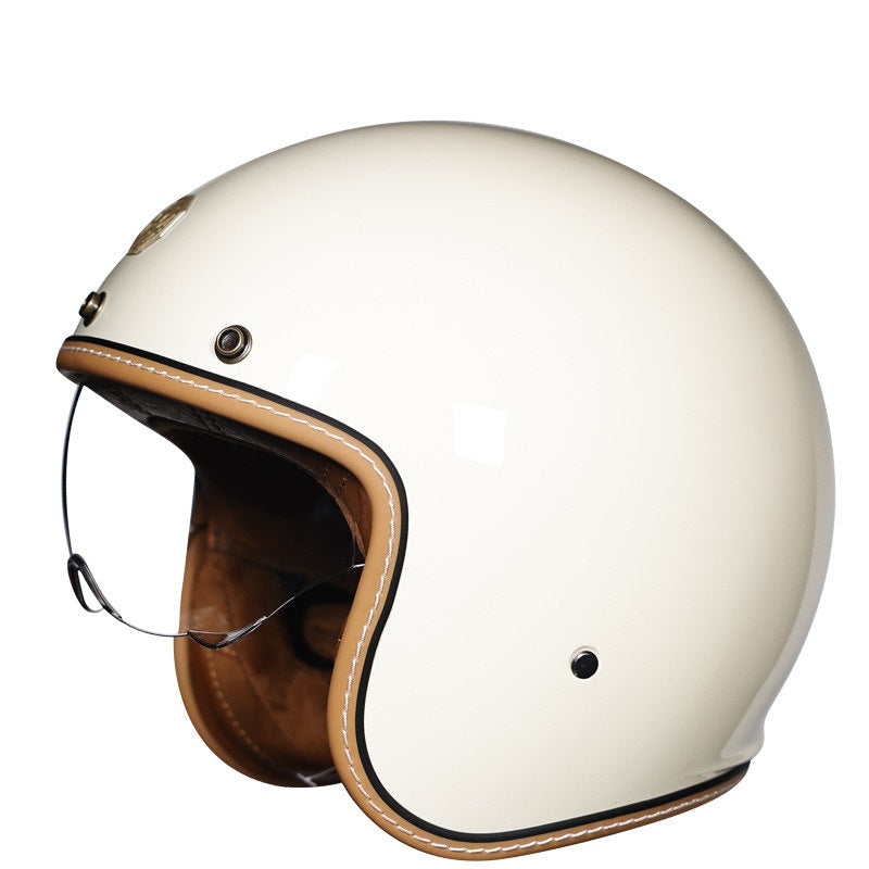 KTVMOTO Retro-style open-face motorcycle helmet-I25
