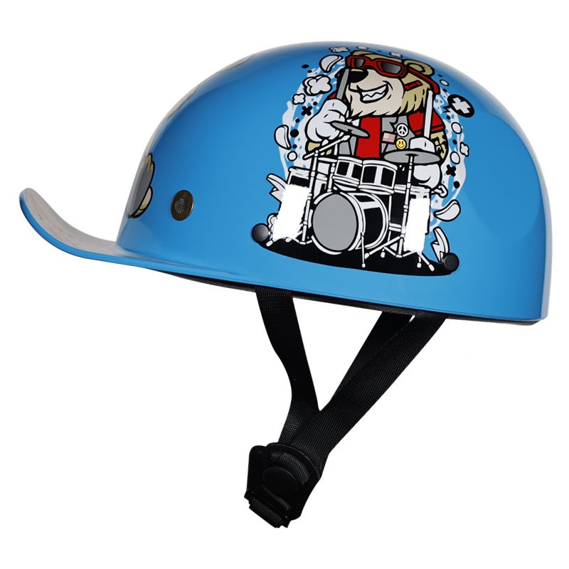 KTVMOTO Retro children's baseball cap half helmet-I252