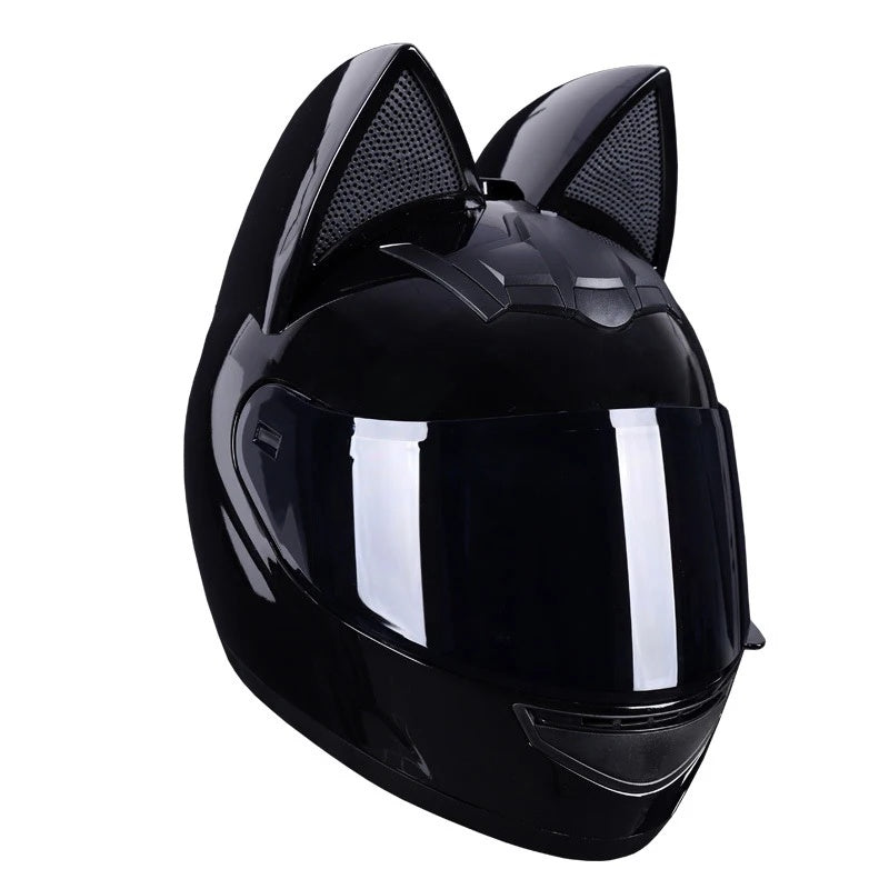 DOT certified cat ear full-face motorcycle helmet-I02