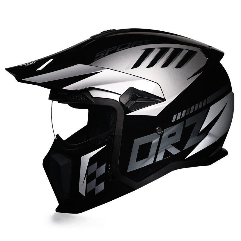 KTVMOTO Off-Road Motocross Helmet with Peak Visor for Dirt Bike Riding-I239
