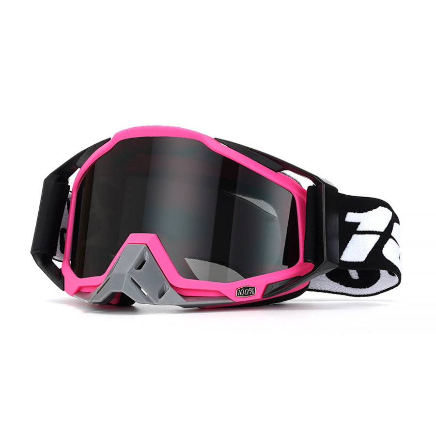 KTVMOTO Sweet-and-cool pink downhill-style motorcycle goggles-H10