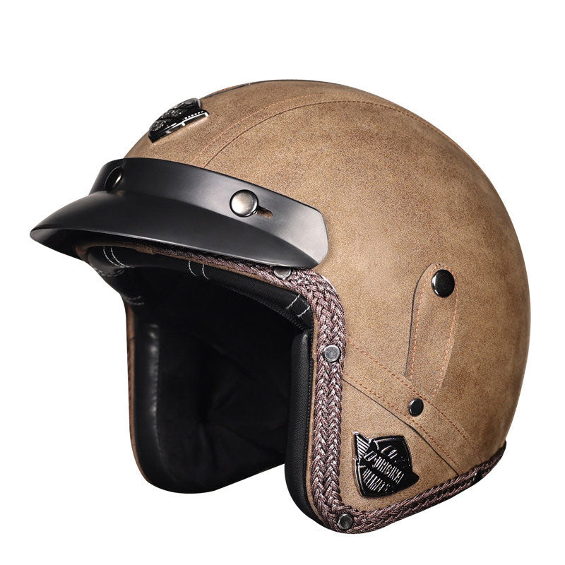 KTVMOTO Retro lightweight open-face motorcycle helmet-I26