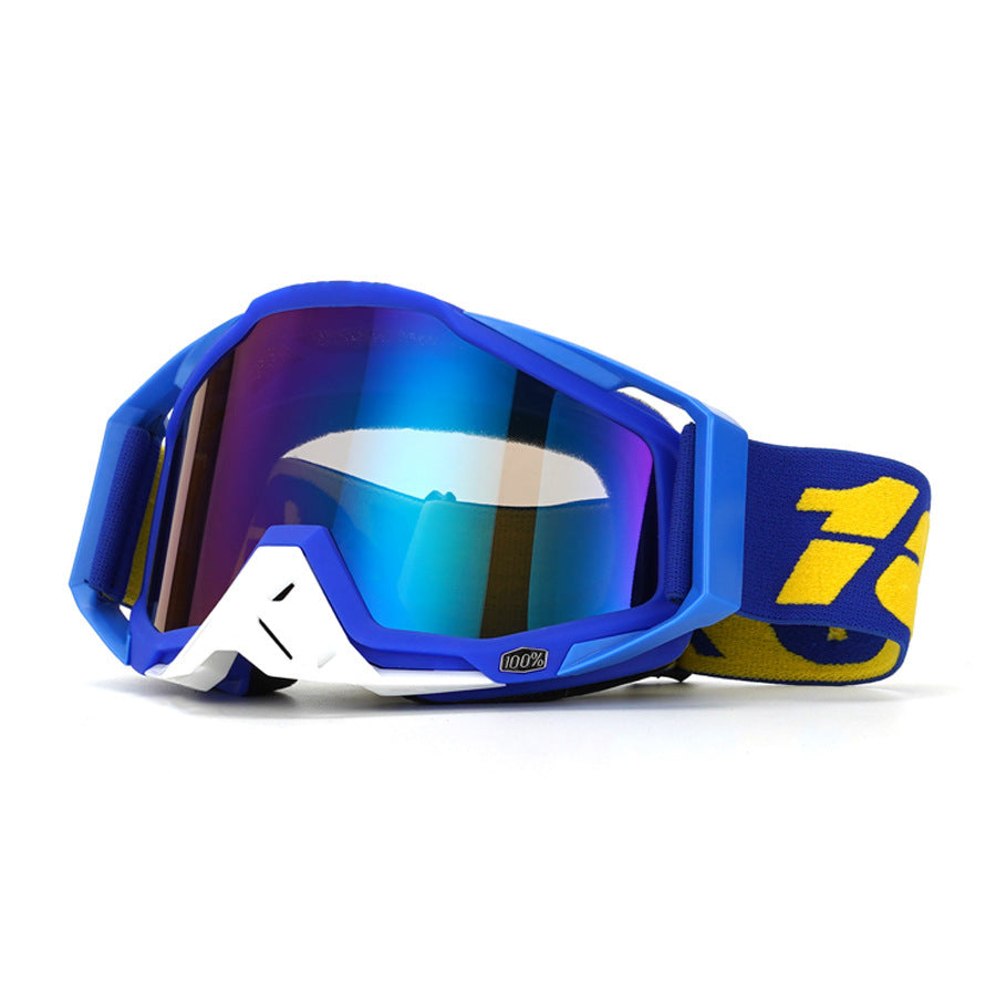 KTVMOTO Impact-resistant blue motocross goggles-H09