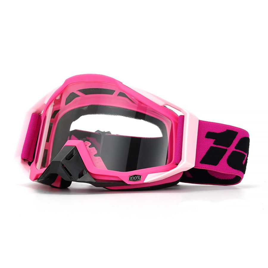 KTVMOTO Sweet-and-cool pink downhill-style motorcycle goggles-H10