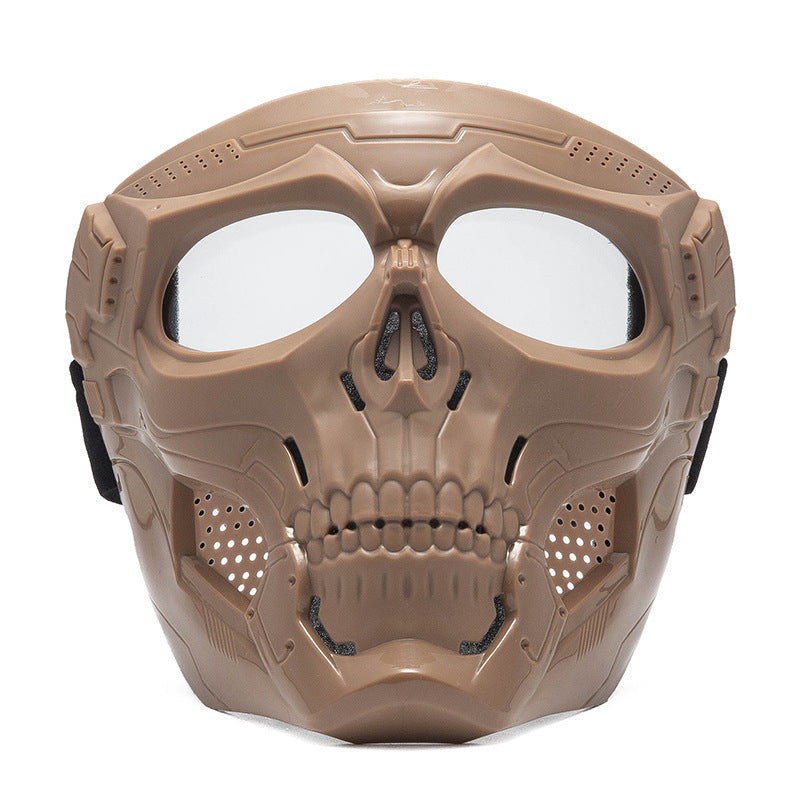 KTVMOTO Skull-themed motorcycle riding mask for full face protection-H49