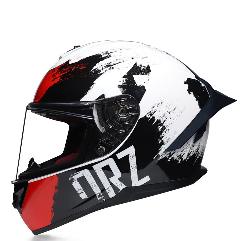 KTVMOTO Full Face Motorcycle Helmet with Clear Visor for Street Riding-I231