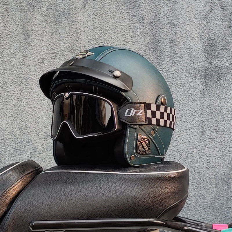 KTVMOTO Retro lightweight open-face motorcycle helmet-I26