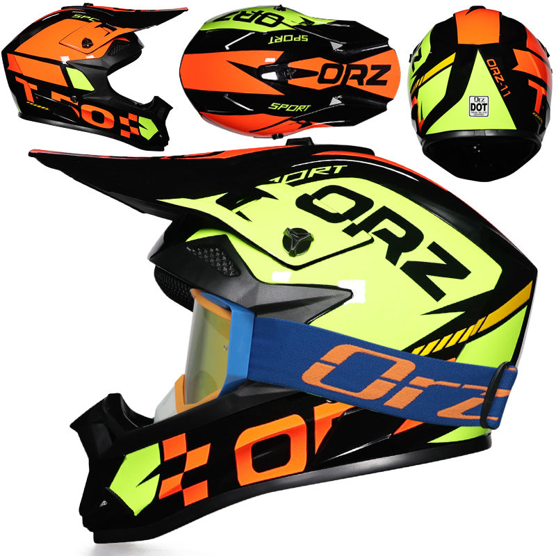 KTVMOTO Off-Road Motocross Helmet with Goggles for Dirt Bike Riding-I220