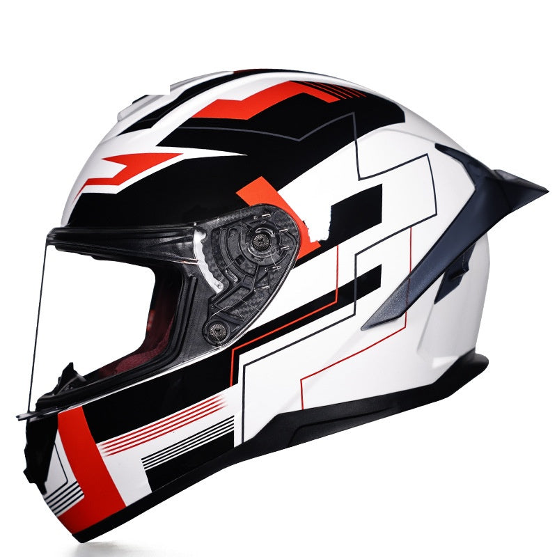 KTVMOTO Full Face Motorcycle Helmet with Clear Visor for Street Riding-I231
