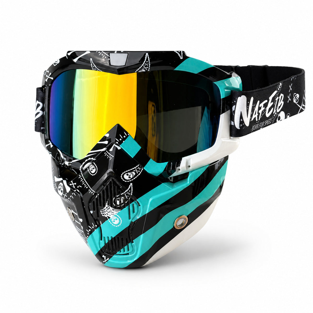 KTVMOTO Motorcycle Riding Goggles and Protective Face Mask-H02
