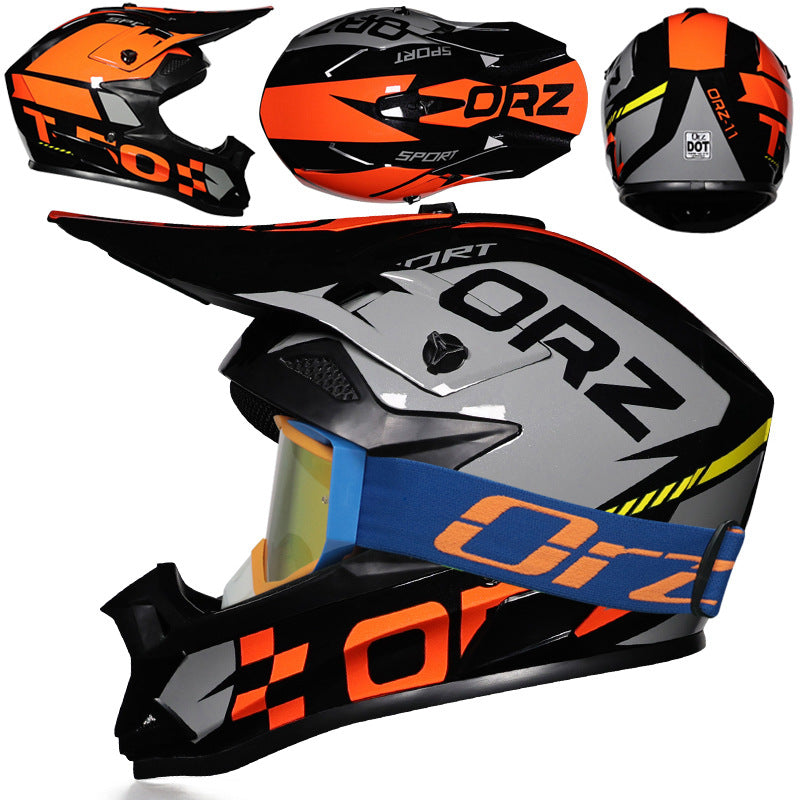 KTVMOTO Off-Road Motocross Helmet with Goggles for Dirt Bike Riding-I220