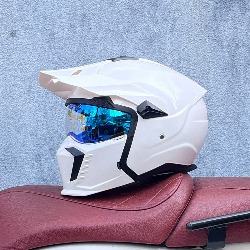 KTVMOTO Off-Road Motocross Helmet with Peak Visor for Dirt Bike Riding-I238