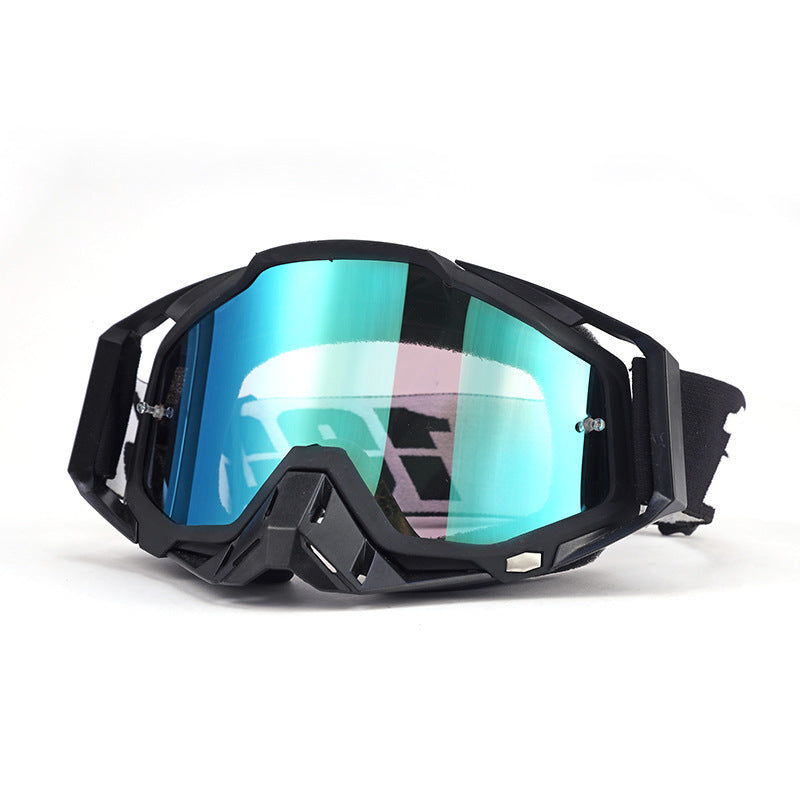 KTVMOTO Classic Black and White Motorcycle Riding Goggles-H05