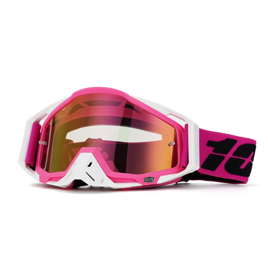 KTVMOTO Sweet-and-cool pink downhill-style motorcycle goggles-H10