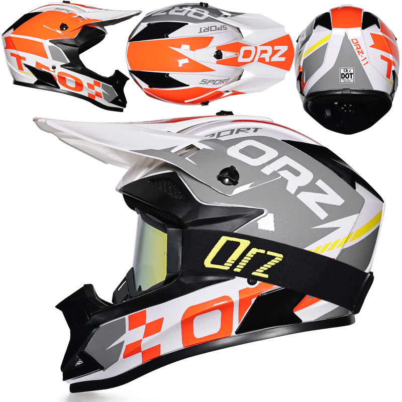 KTVMOTO Off-road rally motorcycle racing helmet with goggles-I221