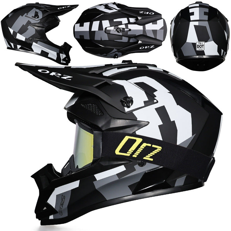 KTVMOTO Off-road rally motorcycle racing helmet with goggles-I221