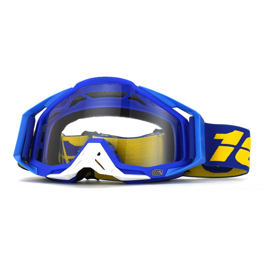 KTVMOTO Impact-resistant blue motocross goggles-H09