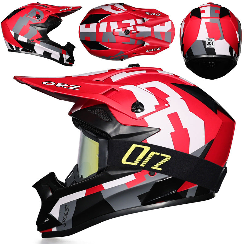 KTVMOTO Off-road rally motorcycle racing helmet with goggles-I221