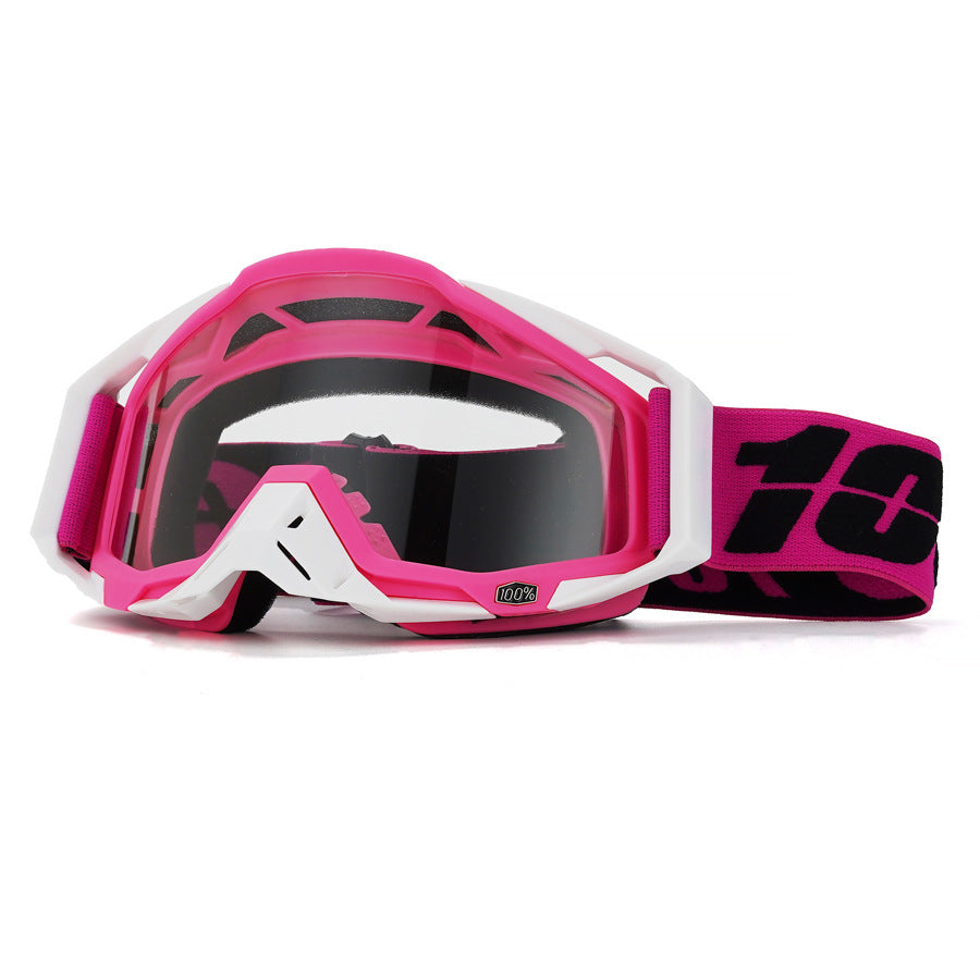 KTVMOTO Sweet-and-cool pink downhill-style motorcycle goggles-H10