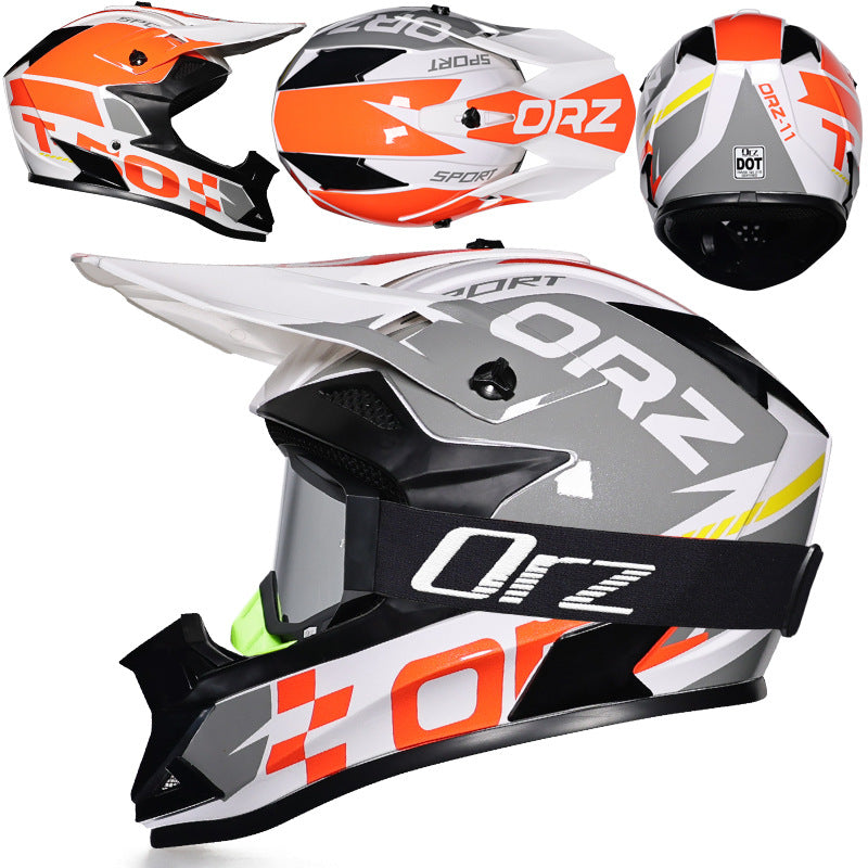 KTVMOTO Off-road rally motorcycle racing helmet with goggles-I221